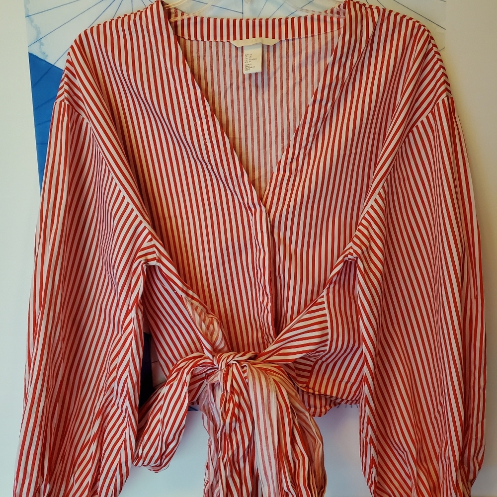 H&M Crop top with bow ties